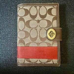 Vintage Coach Canvas and Leather Address Book